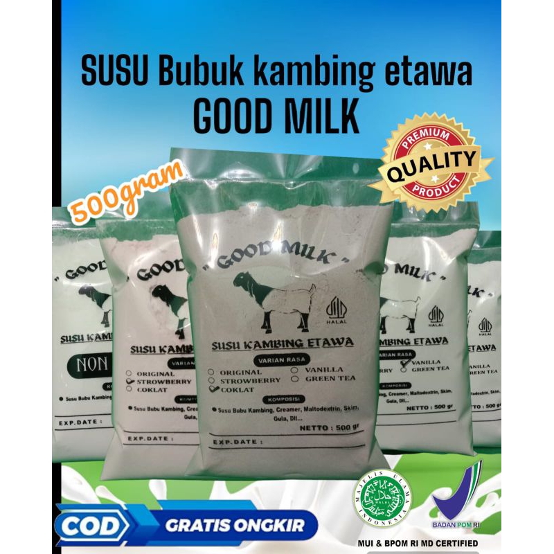

susu kambing etawa bubuk organik sehat dan bergizi berat 500gram