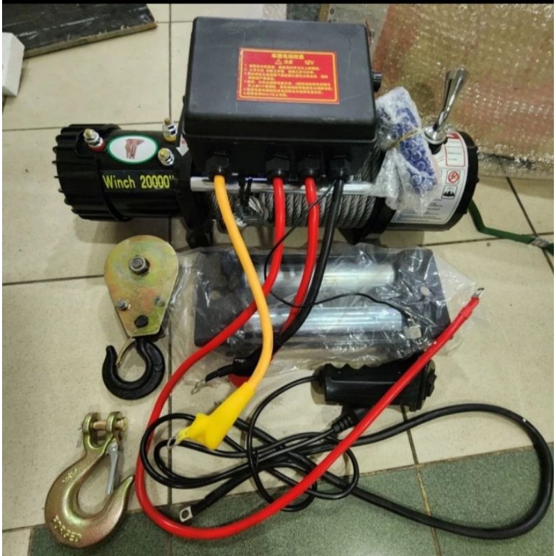 Winch 20000Lbs 10ton 12Volt - Winch 10ton 20000lbs 12Volt