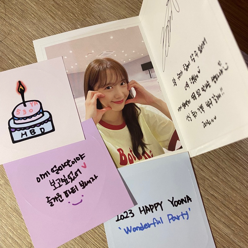 Yoona Girls Generation SNSD Birthday Postcard