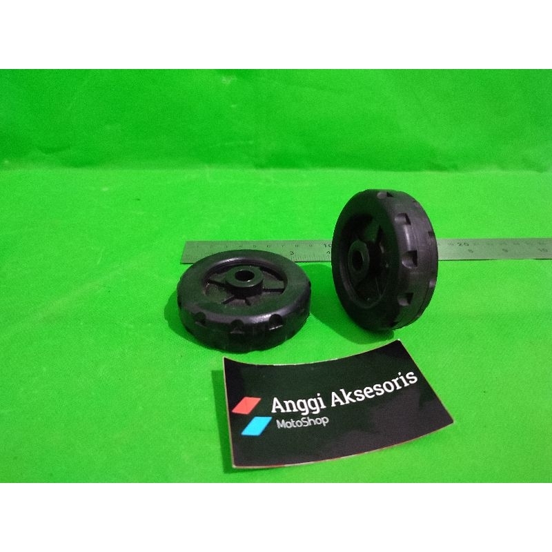 RODA PADDOCK PEDOK TROLI UNIVERSAL DIAMETER 7MM RODA STANDAR PADOCK RODA BANTU MOTOR AKI ACCU