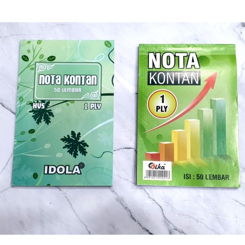 

Bon Buku Nota Kontan 1 Ply 50 Lembar Harus Kelipatan 10 Buku