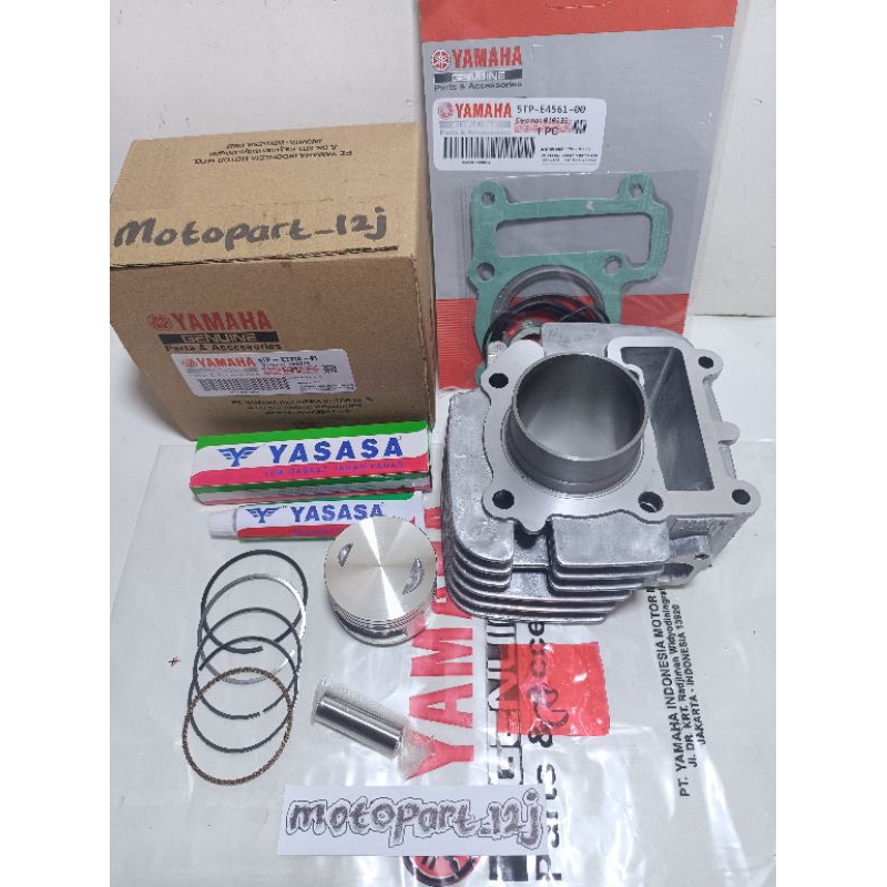 Blok Seher komplit plus Lem Topset (5TP) Cylinder Yamaha Jupiter Z burhan Vega R new asli Ori