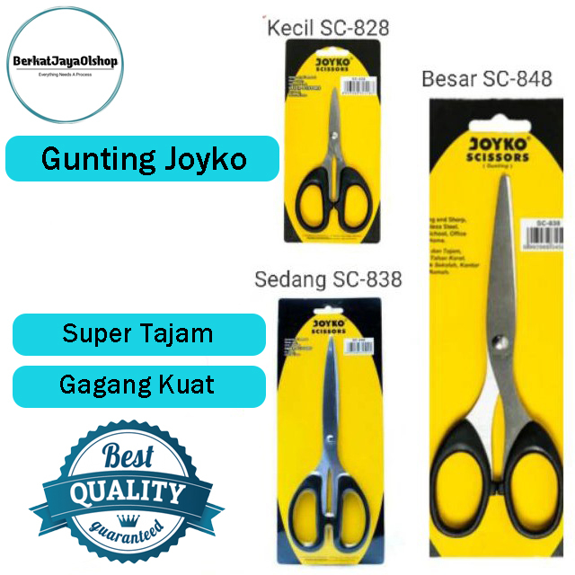 

Gunting Besar Sedang Kecil Joyko SC-848 Tajam Original Super Kuat Asli Joyko