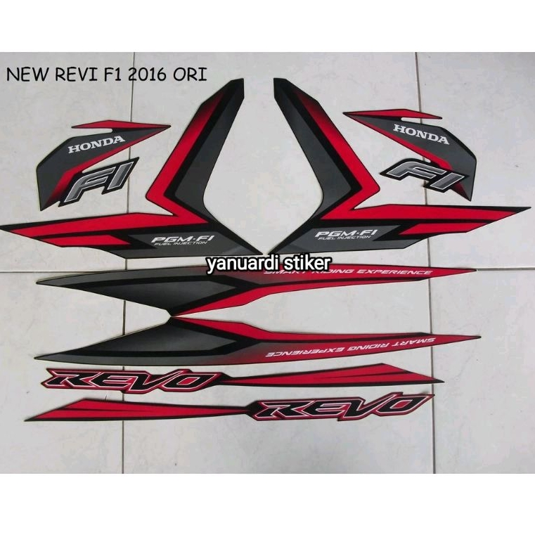 STRIPING STIKER LIST STANDAR MOTOR REVO FI TAHUN 2016 2017 STIKER REVO FI 2016