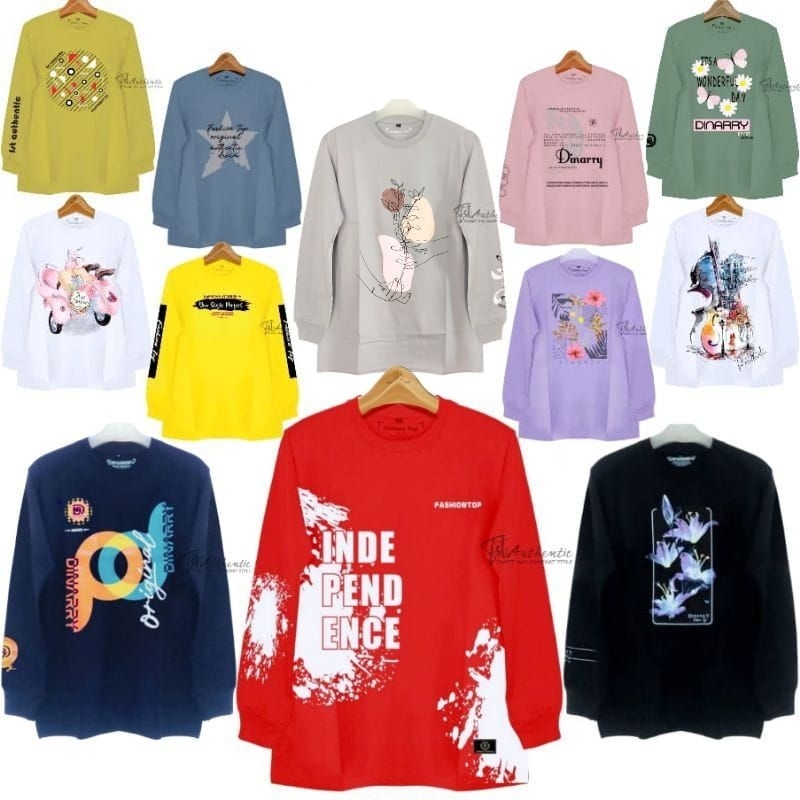 KAOS WANITA FASHION TOP / KAOS WANITA MUSLIM / ATASAN WANITA LENGAN PANJANG / HIJAB STYLE ORIGINAL D