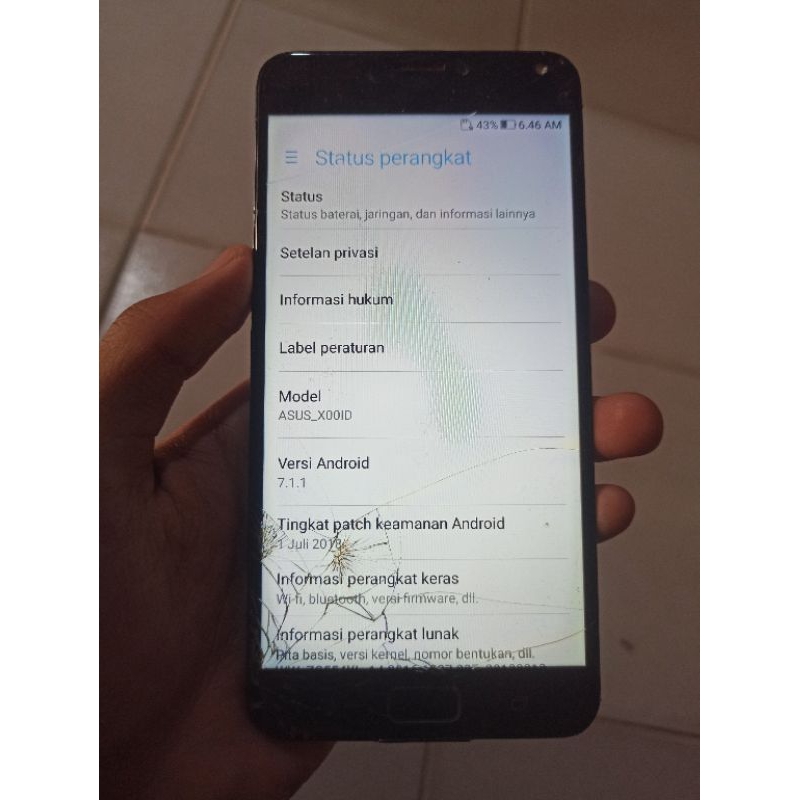 Asus zenfone 4 Max Pro ZC554KL minus