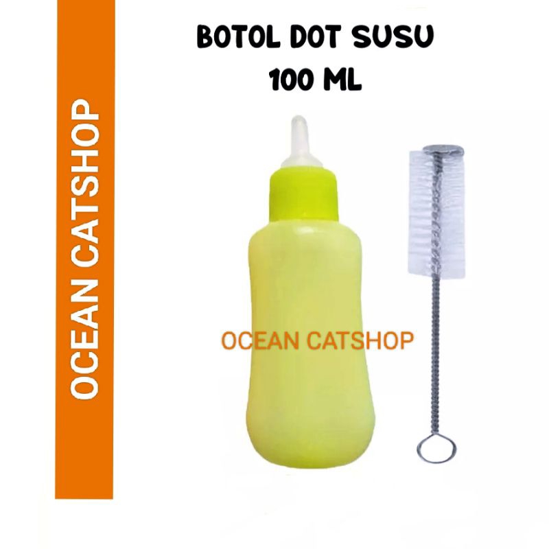 botol dot susu + sikat hewan kucing anjing kelinci