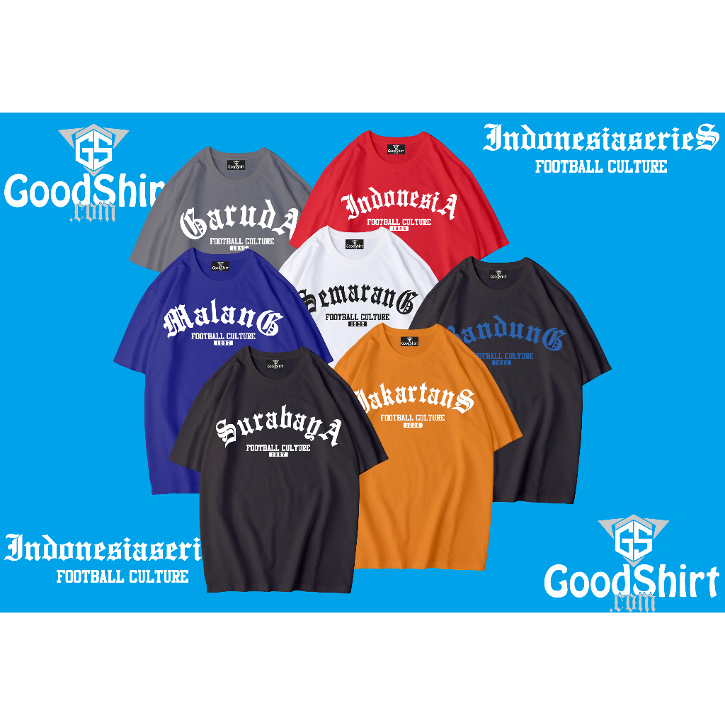 Kaos Casual Series "City Series Indonesia Football Culture" - Kaos Supporter Indonesia/Surabaya Fans