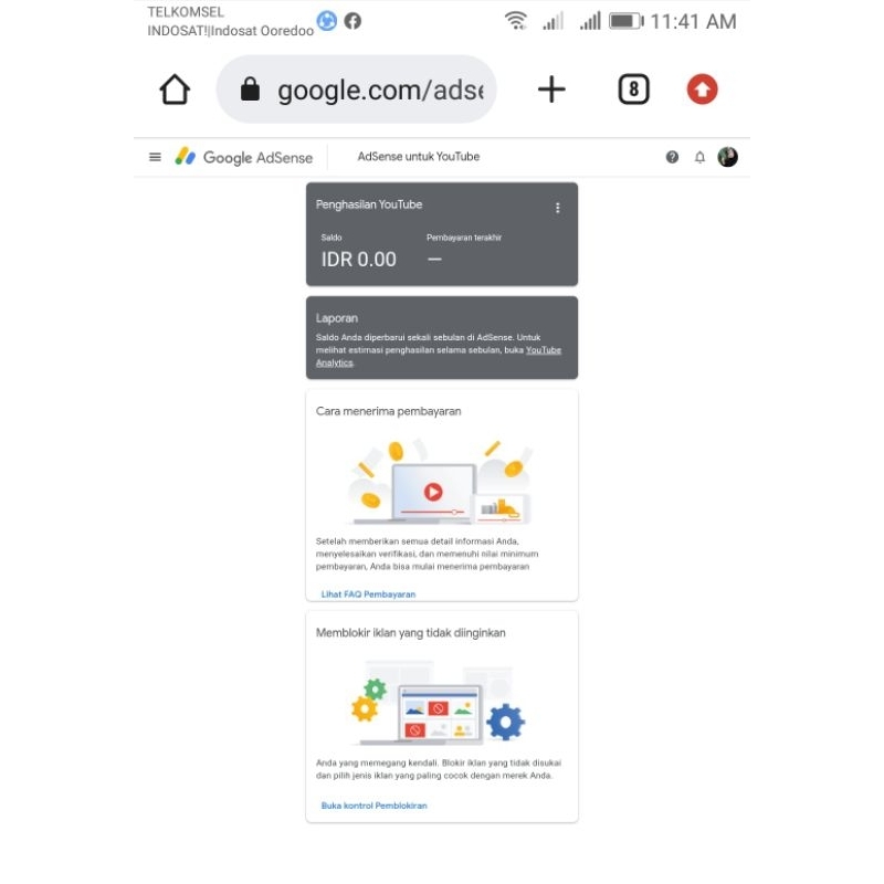Adsense fresh untuk youtube