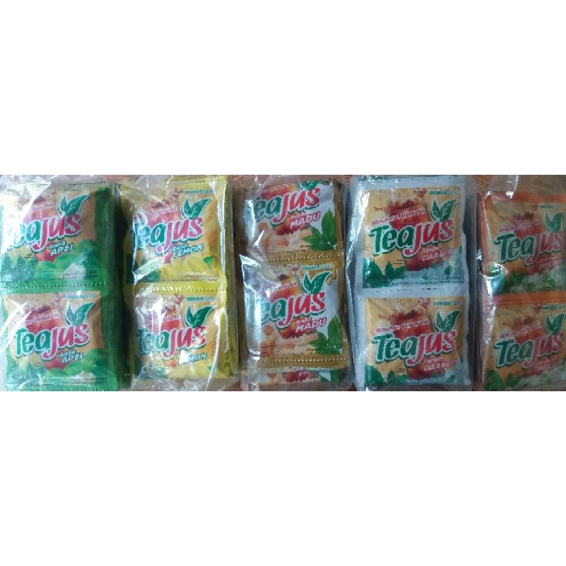 

Tea jus kemasan pack all varian rasa isi 6 renceng