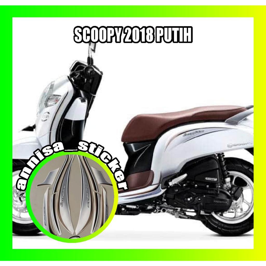 striping lis scoopy 2018 putih