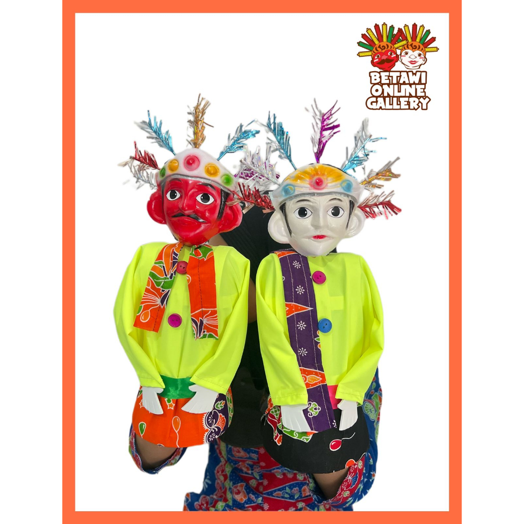 Ondel ondel Masuk Tangan / Panjangan ondel ondel / ondel ondel anak / Mainan ondel ondel