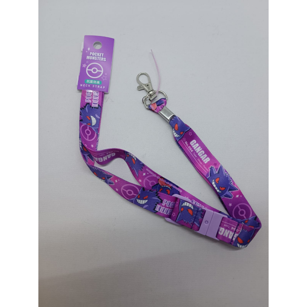 

Pokemon Center Japan Gengar Lanyard Neck Strap Shopro - Pikachu Promo