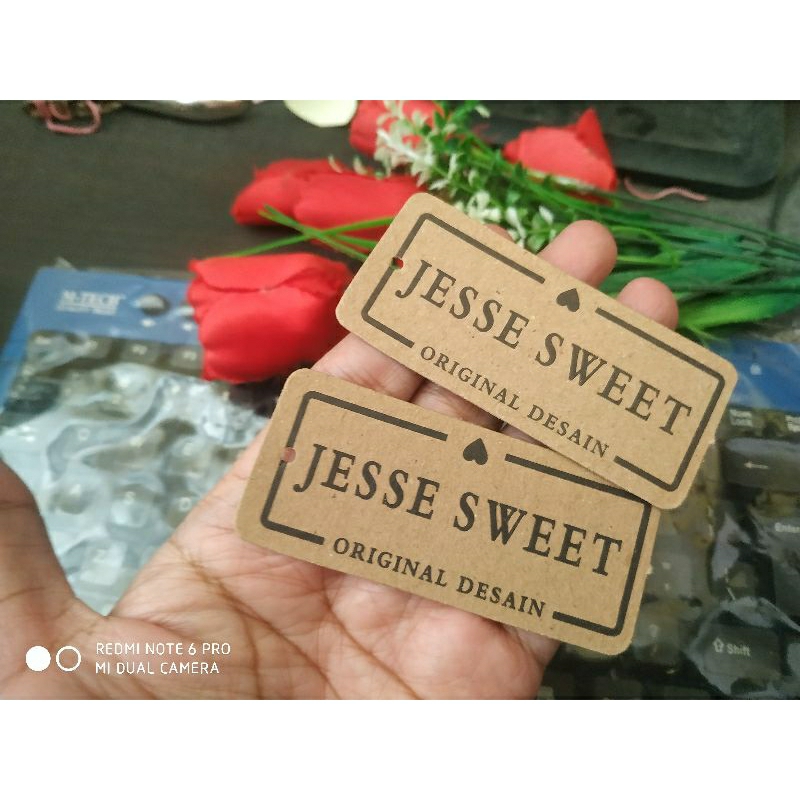 

Label Hang tag Craft Kertas Coklat Premium 1000pcs