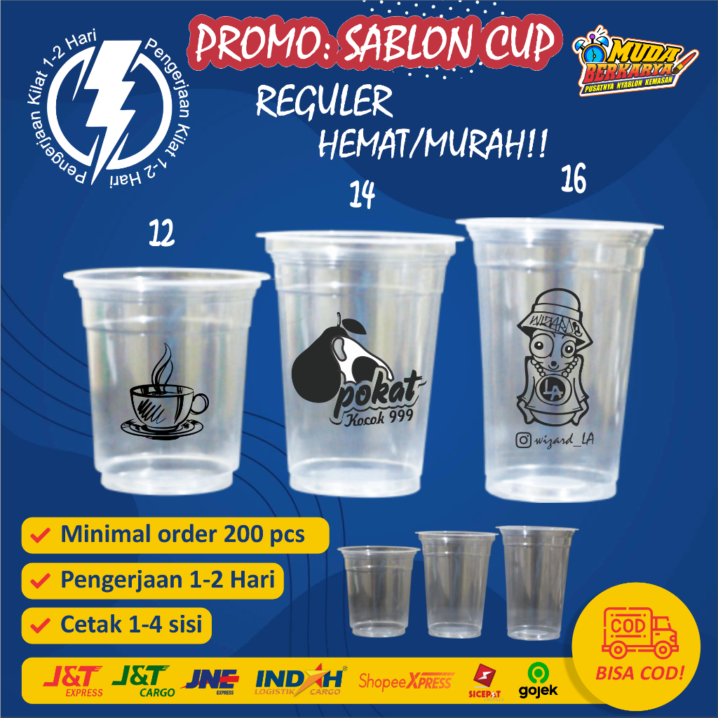 SABLON CUP DATAR SABLON CUP PLASTIK SABLON CUP PRINTING