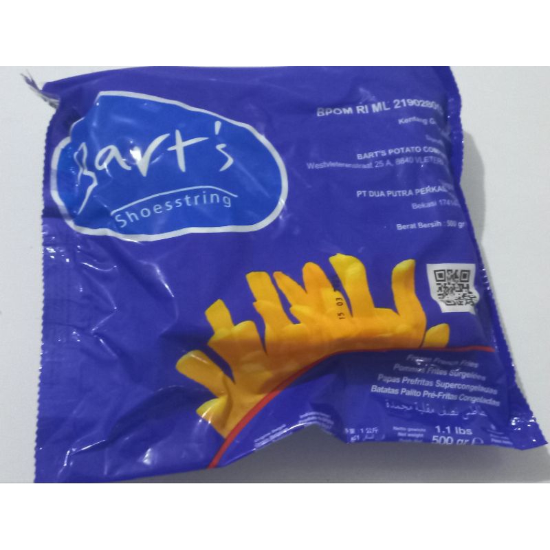 Barts Shoestring / Barts Kentang Goreng / Barts French fries 500gr
