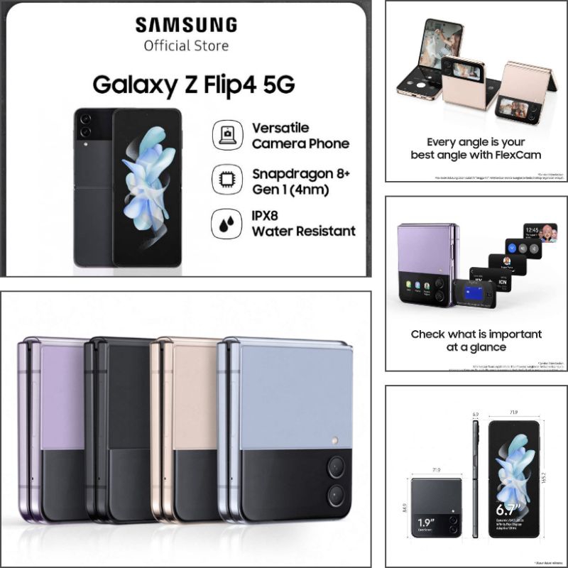 Samsung Galaxy Z Flip4 5G Smartphone 8GB 256GB