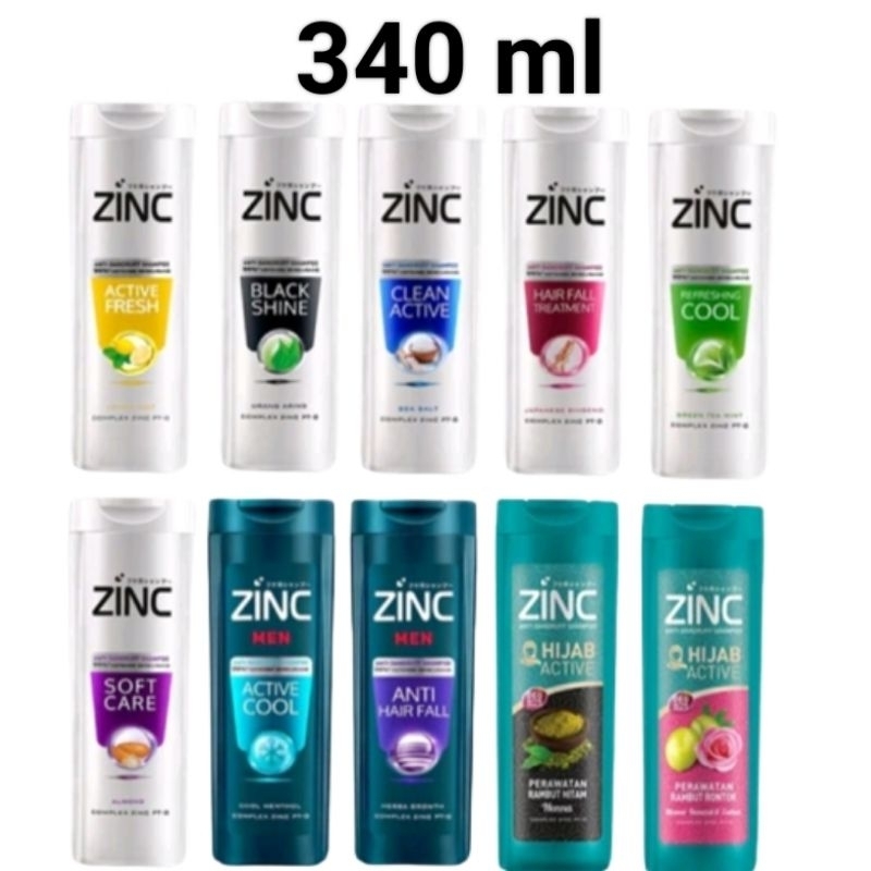 (340 ml) zinc shampoo botol besar