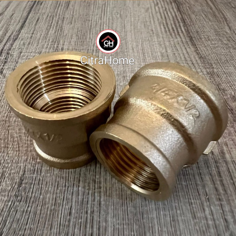 Reducing Socket/ Verlop Sok 1/2x3/4” Kuningan Itzu
