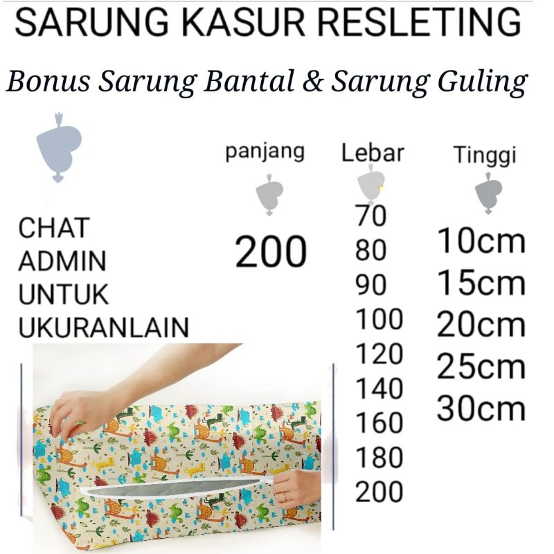 SARUNGKASUR SPREI MODEL RESLETING  (  BONUS SARBAN DAN SARGUL )