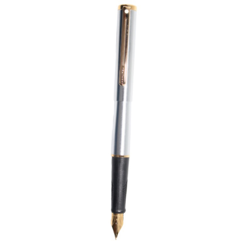 

Sheaffer® Agio Compact Brushed Chrome Featuring 22K Gold Plate Trim Fountain Pen