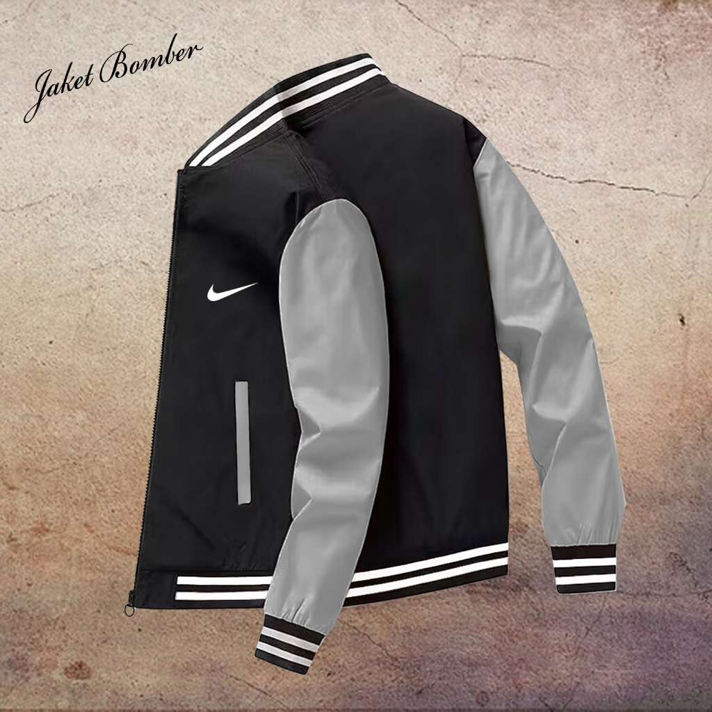 Jaket Nike Original / Jaket Bomber Pria Bahan Taslan, Jaket Keren Pria