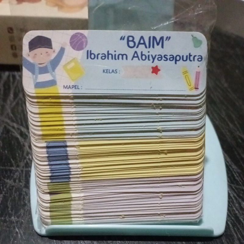 

Label nama "BAIM" Ibrahim Abiyasaputra