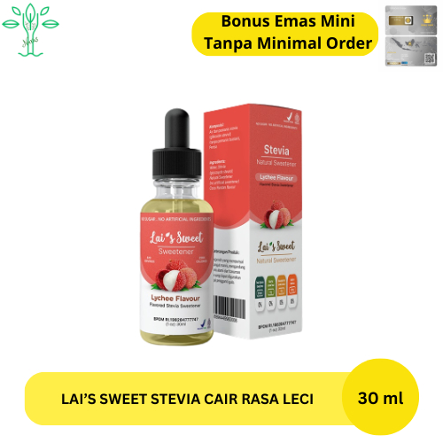 

Lai's Sweet Stevia Cair Rasa Leci Flavor 30 ML