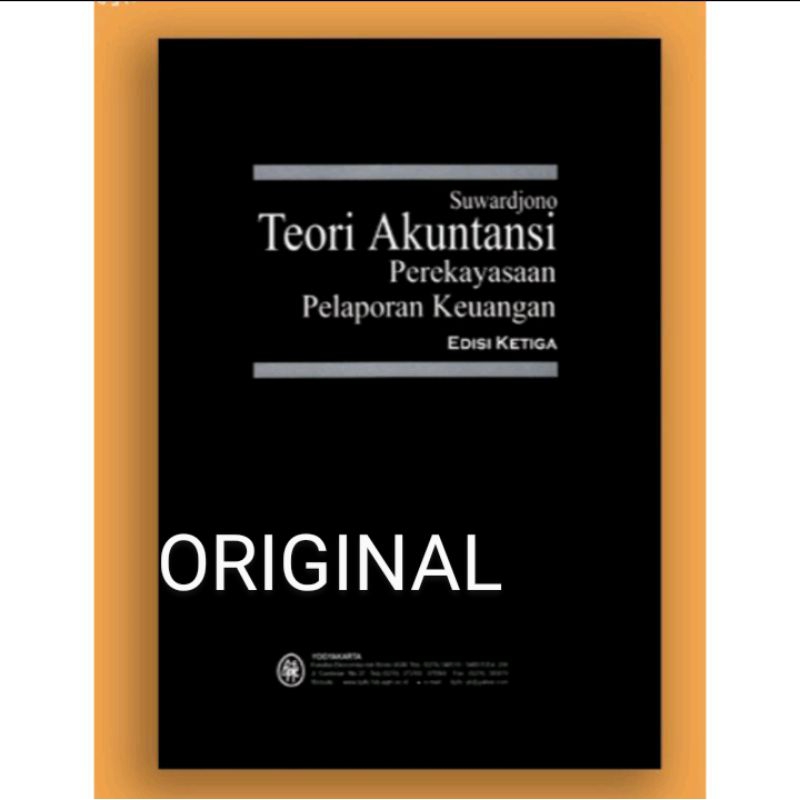 Buku ORIGINAL  Teori Akuntansi edisi 3 -  Suwardjono