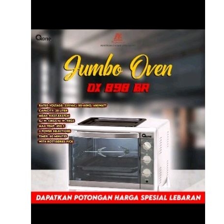 OVEN OXONE 898 br 28 Liter MURAH