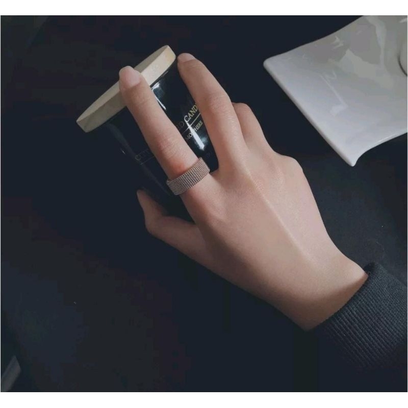 Cincin Pria elegan Cincin hollow gaya vintage