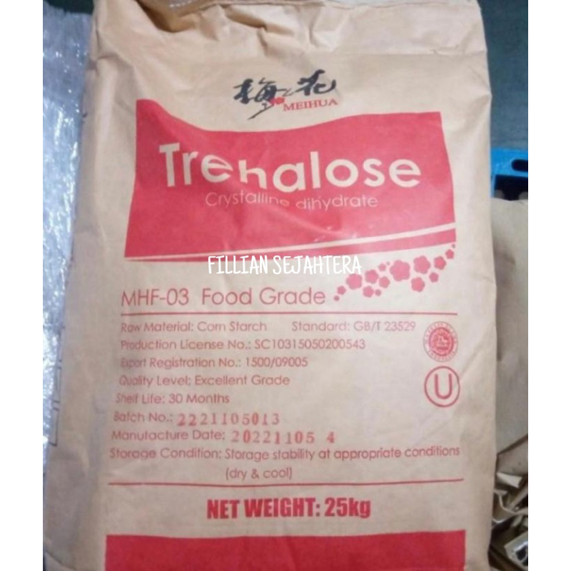 

Trehalose Ex. Meihua Gula Biscuit Cookies for Bakery Recipe 1 sak 25 Kg