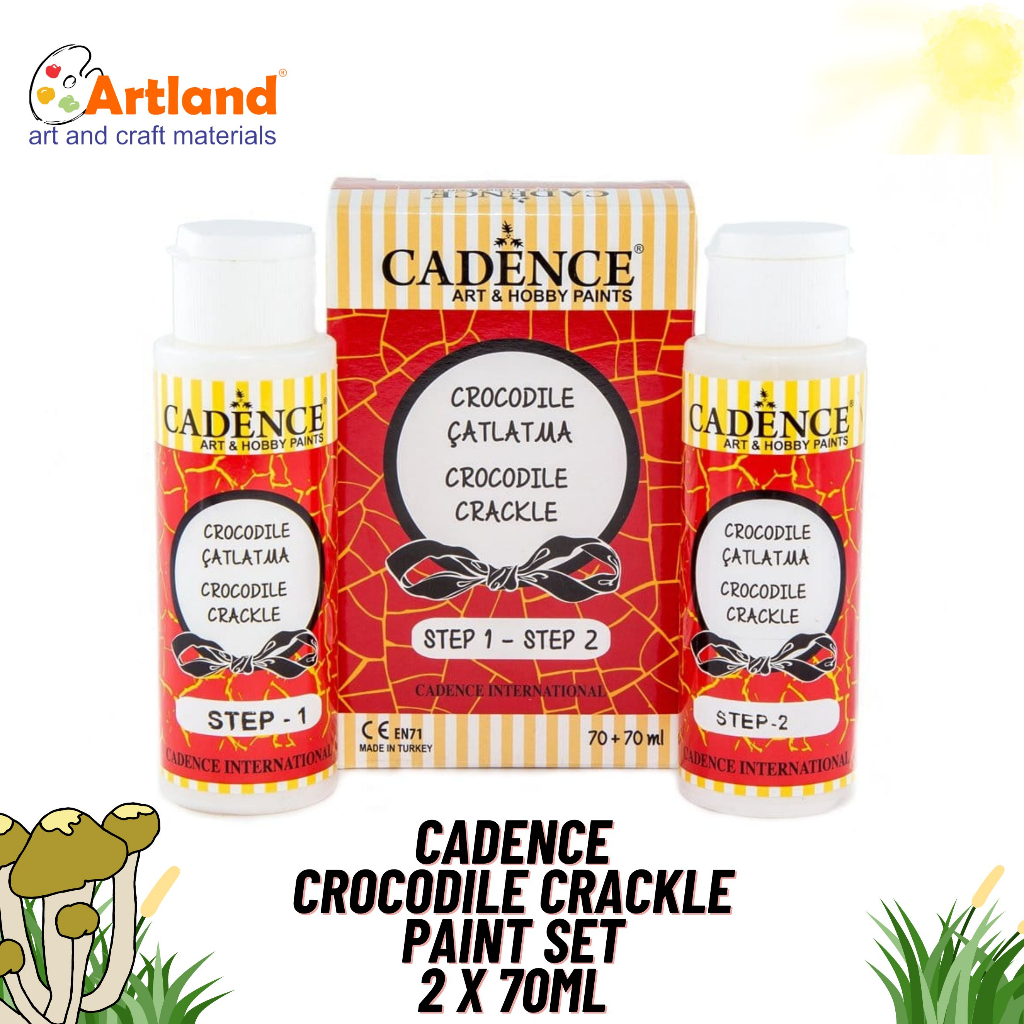 

Cadence Crocodile Crackle Effect Paint Set 2x70 ml