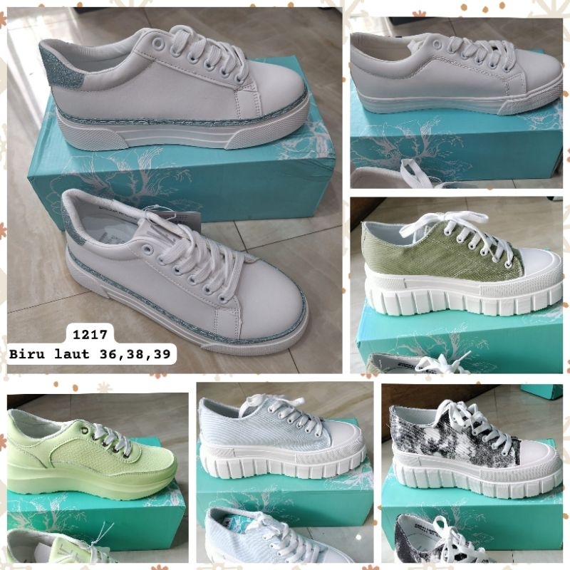 Sepatu Sneaker Tali Wanita Keren Terbaru Branded Original