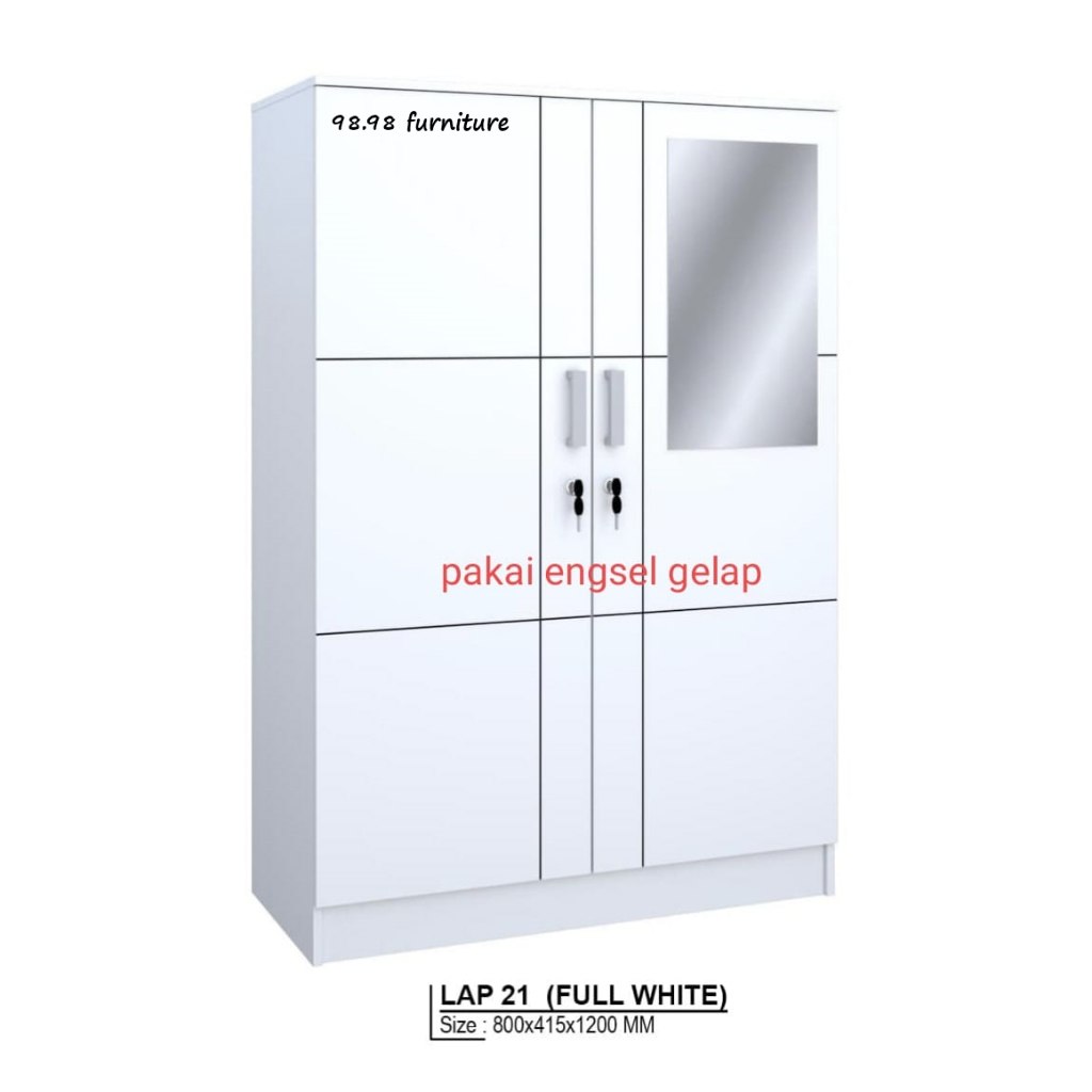 Lemari Baju Gantungan Rak Anak / Lemari Pakaian Minimalis Putih Anak Kos