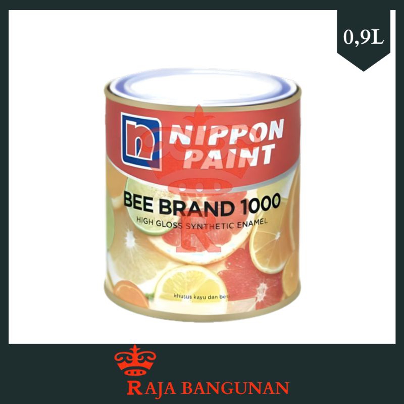 NIPPON PAINT Cat Minyak Kayu Besi Bee Brand 1000 Kemasan 1kg CAT KUSEN PINTU JENDELA PAGAR RUMAH