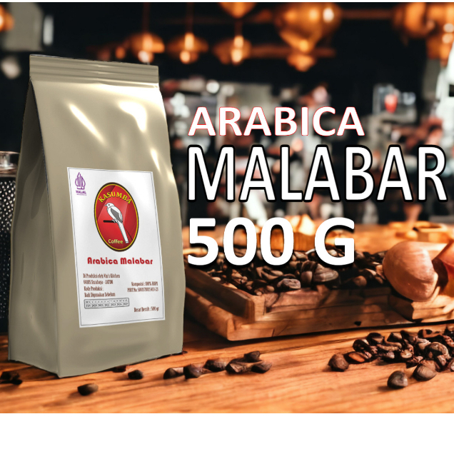 

Kopi Arabika MALABAR 500g (Biji/Bubuk) Grade A / Specialty