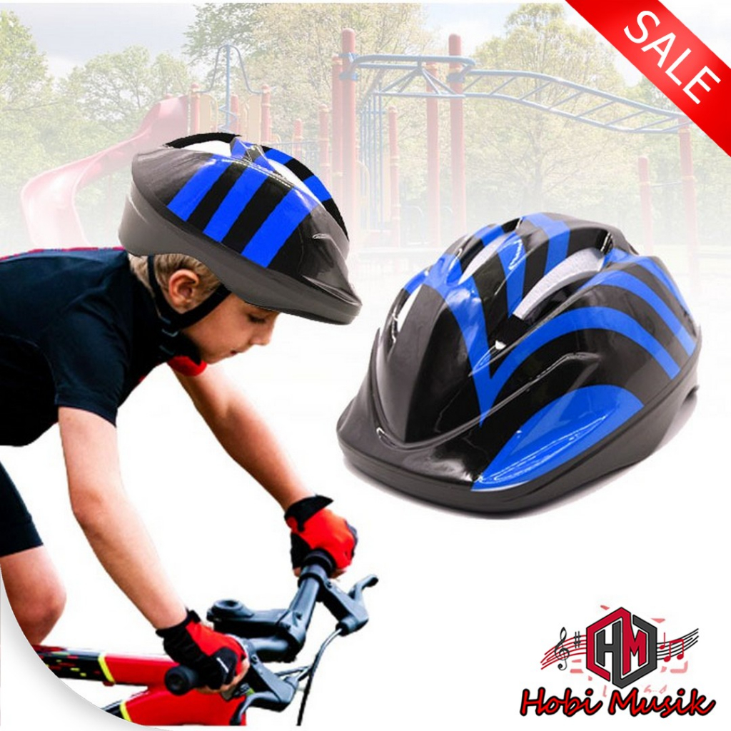 Helm Sepeda Anak Motif Dengan 2 Varian Warna