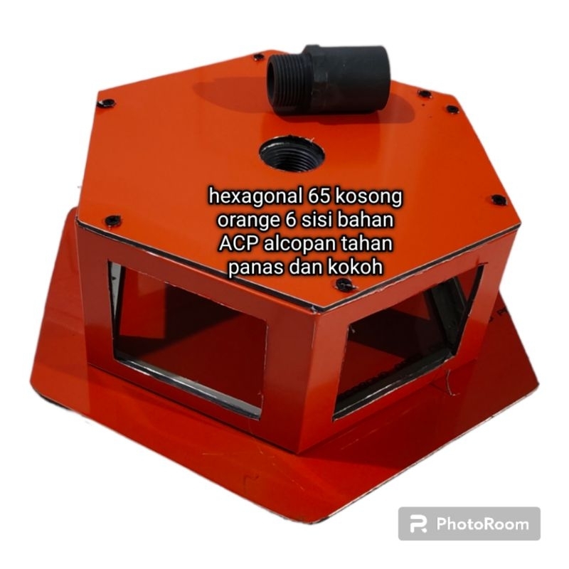 hexagonal walet Orange 65 kosongan