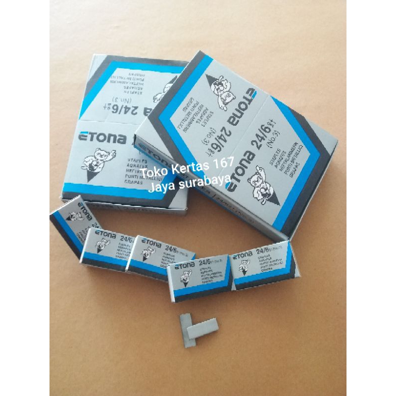

Isi Staples Kangaro 24/6 / Isi Staples Etona 24/6