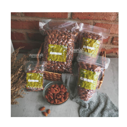 

Almond Mentah Kupas Utuh dengan Kulit Ari 500gr (Raw Whole Almond)