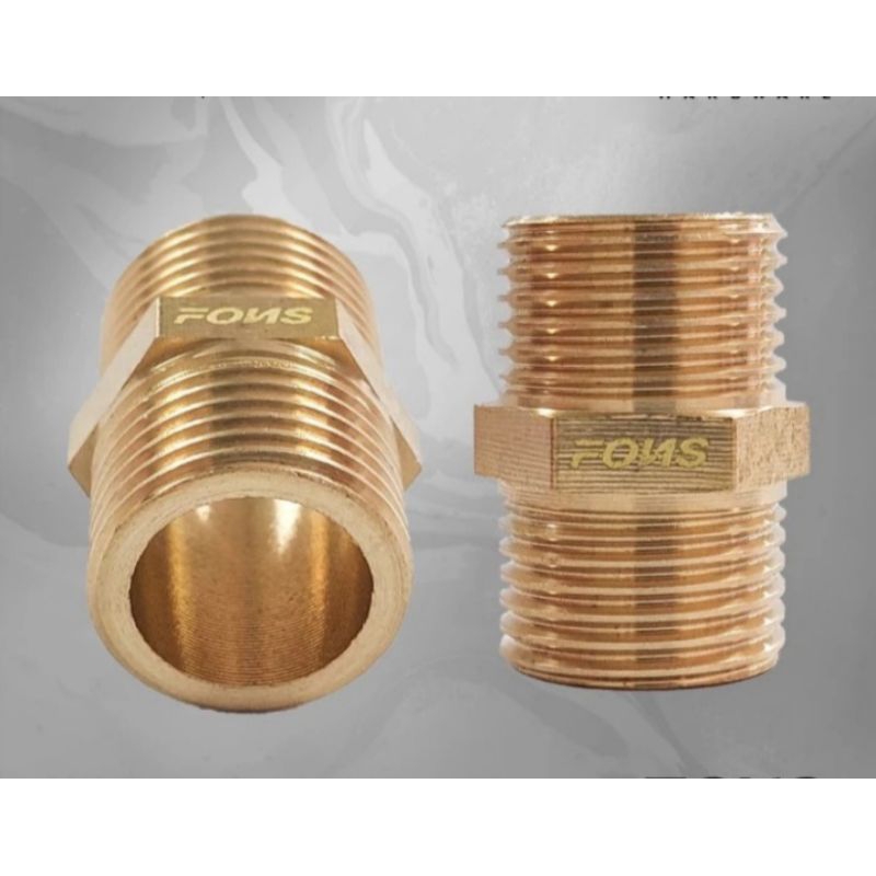 Double Nepel Doubel Nepal 1/4" X 1/4" Nepal Otomatis Kompresor