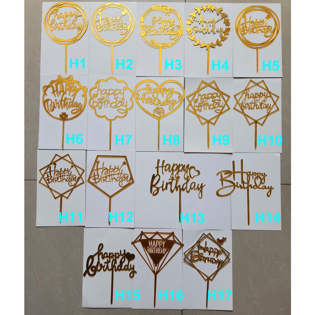 

Cake Topper Happy Birthday Akrilik / Cake Topper Murah