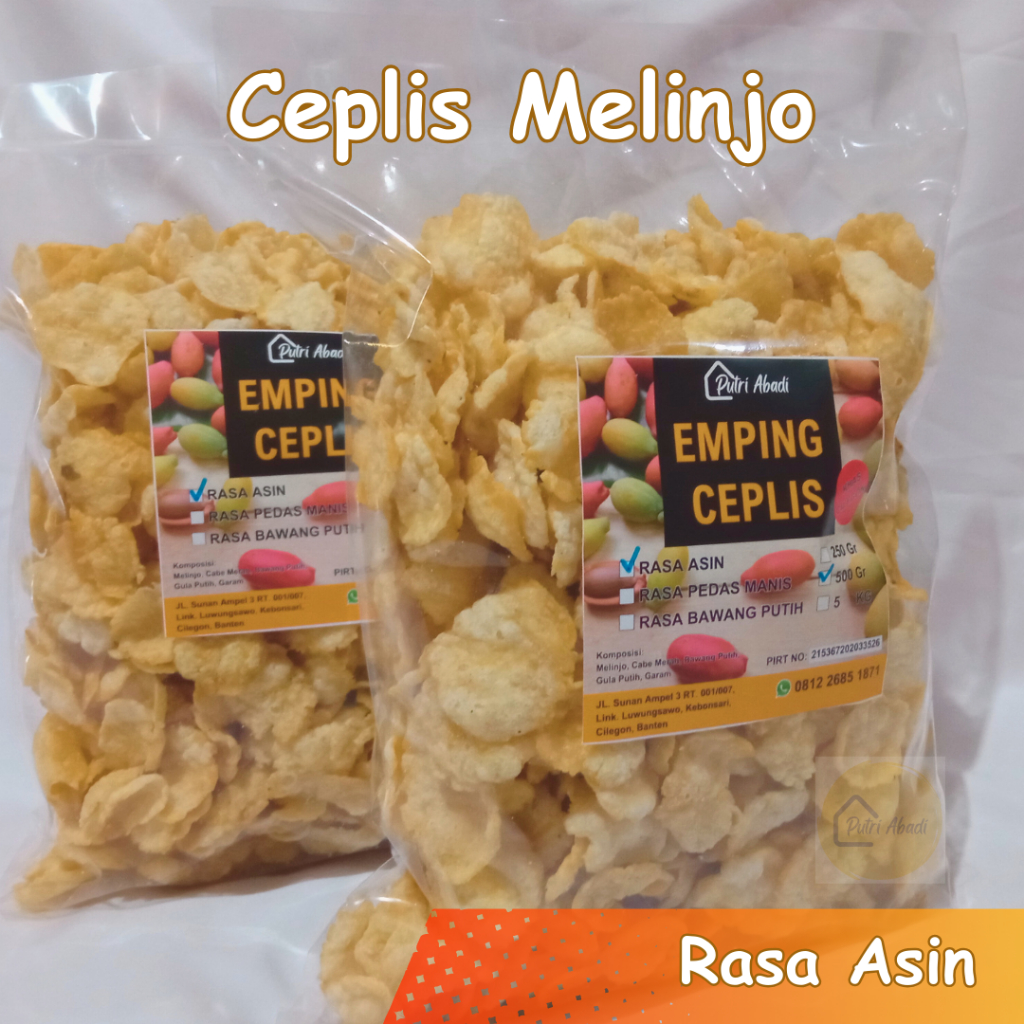 

Emping Melinjo Rasa Asin Gurih 500 Gram Asli Banten