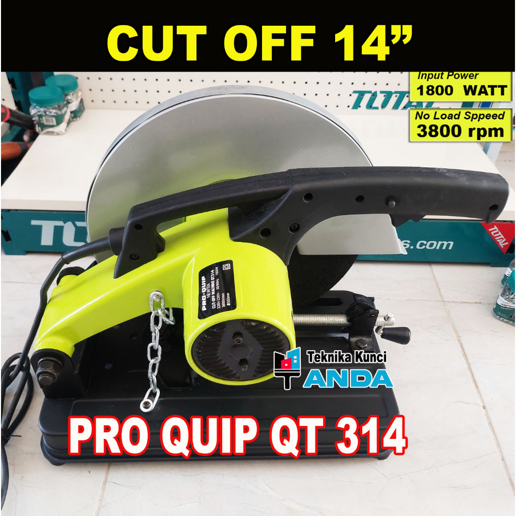 CUT OFF 14"  - PEMOTONG BESI 14" - Pro-Quip - QT314 14in - Gerinda duduk  14