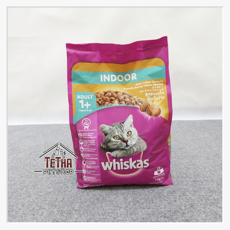 Whiskas Makanan Kucing Whiskas Indoor 1,1 kg