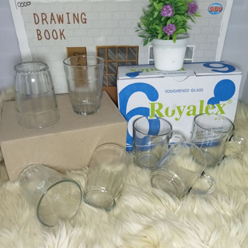 GELAS KACA TEBAL ROYALEX / CANGKIR KOPI HS9