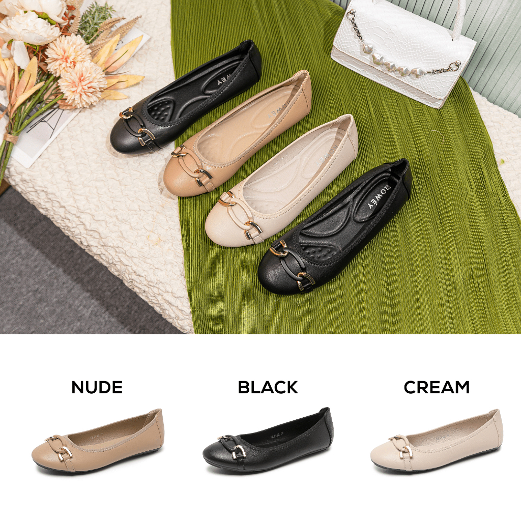 Rowey Sepatu Cewek Flat Korea Olivia