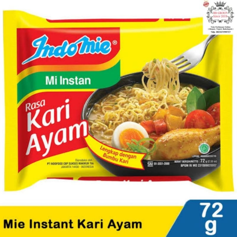 

Indomie Kari Ayam (Paket isi 4)