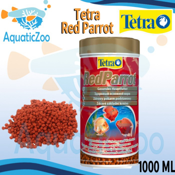 Dijual Tetra Red Parrot 1L 1000ml Makanan Ikan Pelet RedParrot Berkualitas
